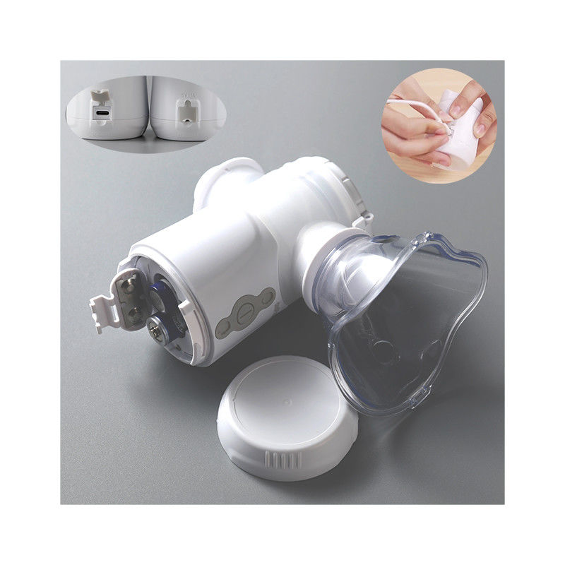 소아과 가지고 다닐 수 있는 메쉬 분무 흡입기 2.6μm - 3.2μm C형 USB 배터리